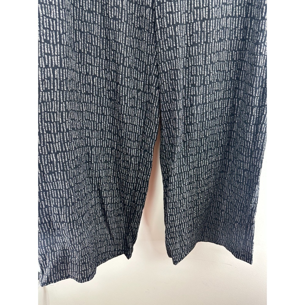 Habitat 2 Piece Set Crinkle Textured Abstract Geo Print Top & Pants Lagonlook L - Picture 11 of 16
